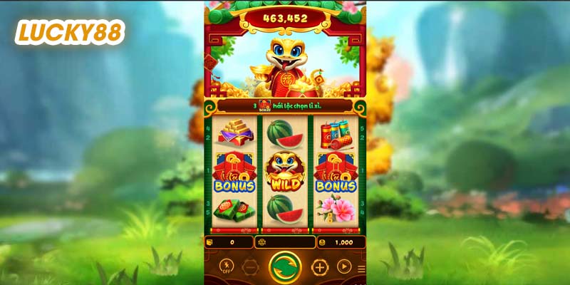 Giao diện game nổ hũ cực hot trên Lucky88